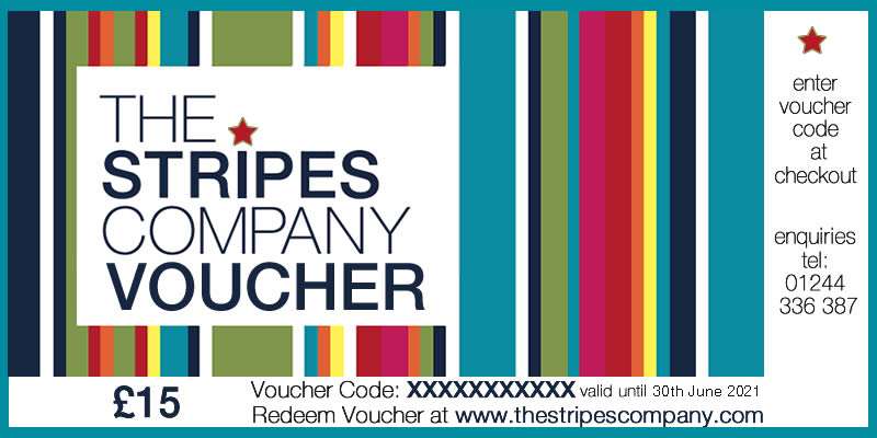 £15 The Stripes Company Gift Vouchers £15 Stripes