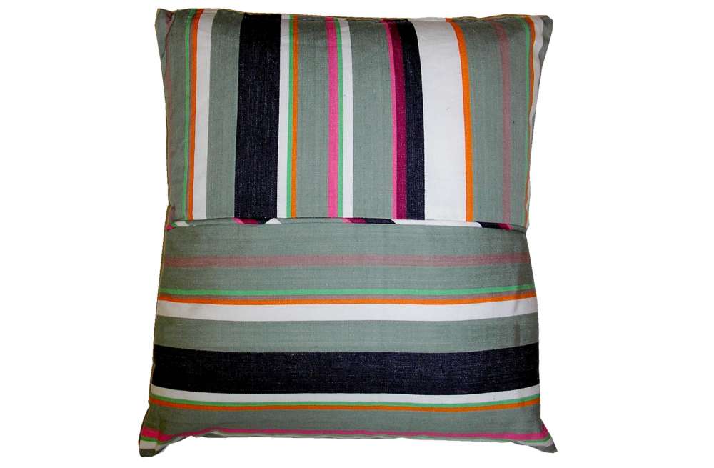 Grey Striped Scatter Cushions