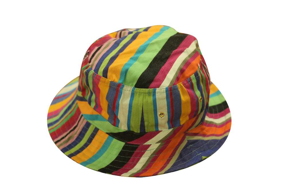 Multi Striped Sun Hats | Multi Stripe Bucket Hat - Gliding Stripe