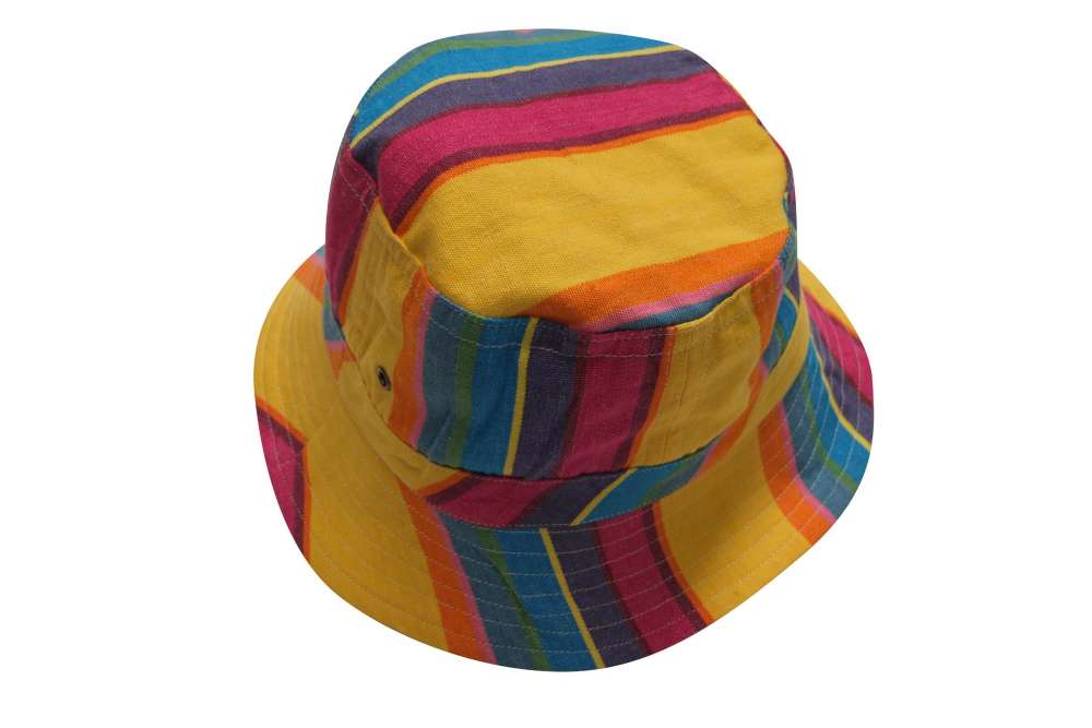 Yellow Striped Sun Hats | Sun Protection Hat | Pool Stripe