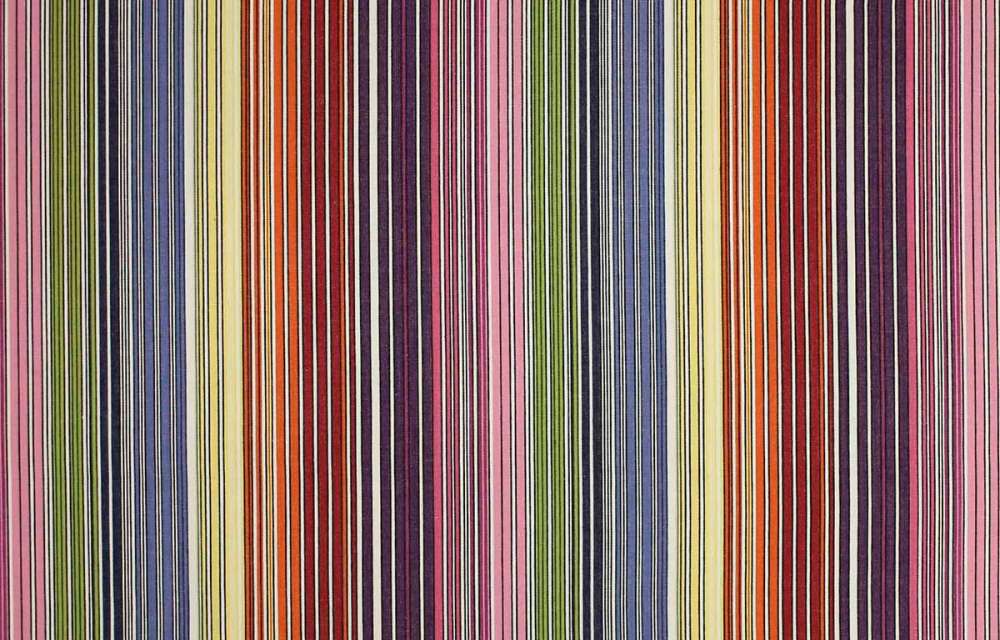 Narrow Rainbow Striped Water Repellent Fabric 